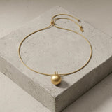 SIGNE Waterproof 18K Gold Plated Necklace - Adjustable Chain & Sanded Stainless Steel - DANSK Copenhagen
