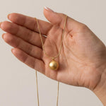 SIGNE Waterproof 18K Gold Plated Necklace - Adjustable Chain & Sanded Stainless Steel - DANSK Copenhagen
