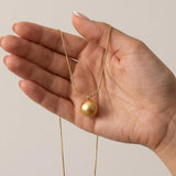 SIGNE Waterproof 18K Gold Plated Necklace - Adjustable Chain & Sanded Stainless Steel - DANSK Copenhagen