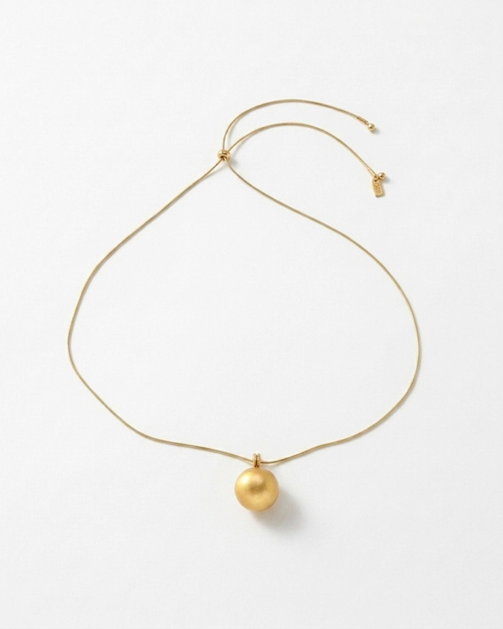 SIGNE Waterproof 18K Gold Plated Necklace - Adjustable Chain & Sanded Stainless Steel - DANSK Copenhagen