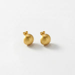 SIGNE Waterproof 18K Gold Plated Post Earrings - Sanded Stainless Steel - DANSK Copenhagen