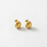 SIGNE Waterproof 18K Gold Plated Post Earrings - Sanded Stainless Steel - DANSK Copenhagen