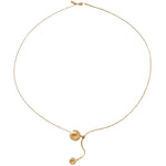 SIGNE Waterproof 18K Gold Plated Simple Necklace - Sanded Stainless Steel - DANSK Copenhagen
