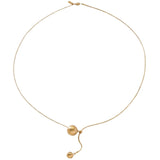 SIGNE Waterproof 18K Gold Plated Simple Necklace - Sanded Stainless Steel - DANSK Copenhagen