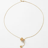 SIGNE Waterproof 18K Gold Plated Simple Necklace - Sanded Stainless Steel - DANSK Copenhagen