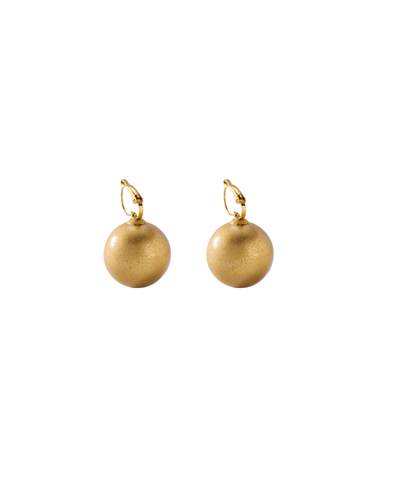SIGNE Waterproof 18K Gold Plating Statement French Clip - Sanded Stainless Steel - DANSK Copenhagen