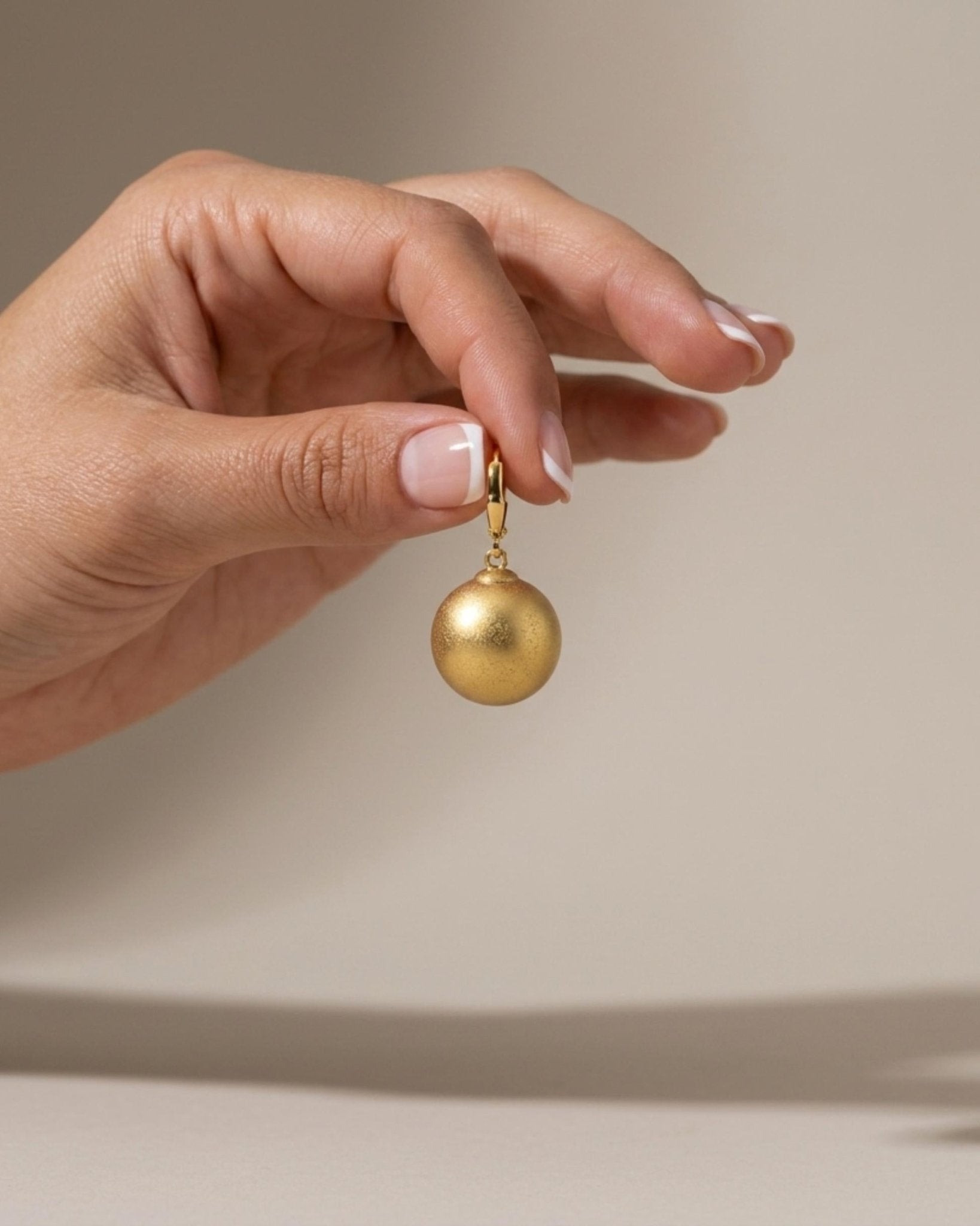 SIGNE Waterproof 18K Gold Plating Statement French Clip - Sanded Stainless Steel - DANSK Copenhagen