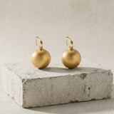 SIGNE Waterproof 18K Gold Plating Statement French Clip - Sanded Stainless Steel - DANSK Copenhagen