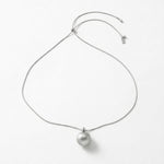 SIGNE Waterproof Silver Stainless Steel Necklace - Adjustable Chain & Sanded Finish - DANSK Copenhagen