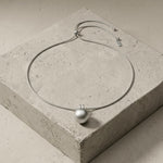 SIGNE Waterproof Silver Stainless Steel Necklace - Adjustable Chain & Sanded Finish - DANSK Copenhagen