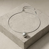 SIGNE Waterproof Silver Stainless Steel Necklace - Adjustable Chain & Sanded Finish - DANSK Copenhagen