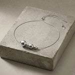 SIGNE Waterproof Silver Stainless Steel Original Necklace - Adjustable Chain & Sanded Finish - DANSK Copenhagen