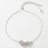 SIGNE Waterproof Silver Stainless Steel Original Necklace - Adjustable Chain & Sanded Finish - DANSK Copenhagen