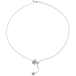 SIGNE Waterproof Silver Stainless Steel Simple Necklace - Sanded Finish - DANSK Copenhagen