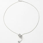 SIGNE Waterproof Silver Stainless Steel Simple Necklace - Sanded Finish - DANSK Copenhagen