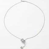 SIGNE Waterproof Silver Stainless Steel Simple Necklace - Sanded Finish - DANSK Copenhagen