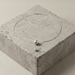 SIGNE Waterproof Silver Stainless Steel Simple Necklace - Sanded Finish - DANSK Copenhagen