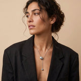 SIGNE Waterproof Silver Stainless Steel Simple Necklace - Sanded Finish - DANSK Copenhagen