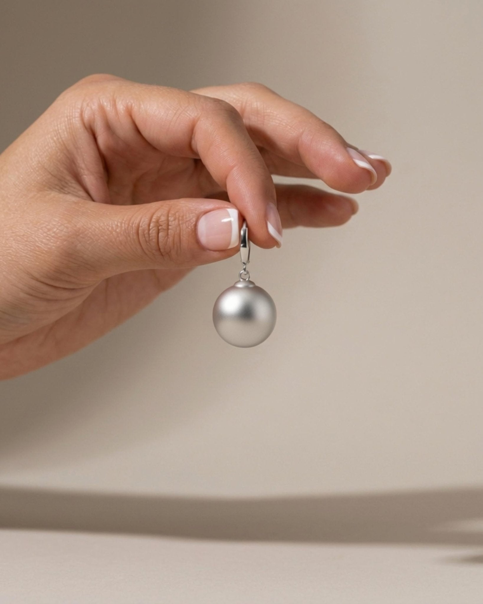 SIGNE WaterproofSilver Stainless Steel Statement French Clip - Sanded Finish - DANSK Copenhagen