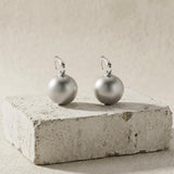 SIGNE WaterproofSilver Stainless Steel Statement French Clip - Sanded Finish - DANSK Copenhagen