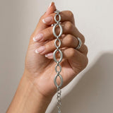 SIGRID Waterproof Silver Stainless Steel Bracelet - Brushed Finish - DANSK Copenhagen