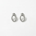 SIGRID Waterproof Silver Stainless Steel Post Earring - Brushed Finish - DANSK Copenhagen