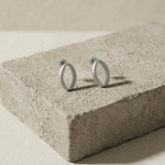SIGRID Waterproof Silver Stainless Steel Post Earring - Brushed Finish - DANSK Copenhagen
