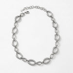SIGRID Waterproof Silver Stainless Steel Short Necklace - Brushed Finish - DANSK Copenhagen