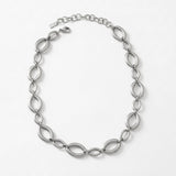 SIGRID Waterproof Silver Stainless Steel Short Necklace - Brushed Finish - DANSK Copenhagen