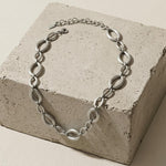 SIGRID Waterproof Silver Stainless Steel Short Necklace - Brushed Finish - DANSK Copenhagen