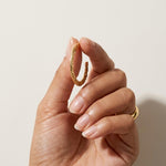SOL Waterproof 18K Gold Plated Hoops - Hammered Stainless Steel - DANSK Copenhagen