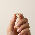 SOL Waterproof 18K Gold Plated Post Earrings - Hammered Stainless Steel - DANSK Copenhagen