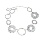 SOL Waterproof Silver Stainless Steel Statement Necklace - Hammered Finish - DANSK Copenhagen