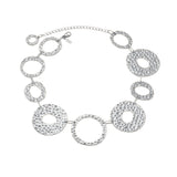 SOL Waterproof Silver Stainless Steel Statement Necklace - Hammered Finish - DANSK Copenhagen