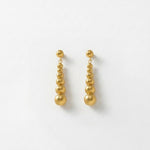 SOLGERD Waterproof 18K Gold Plated Statement Earrings - Sanded Stainless Steel - DANSK Copenhagen
