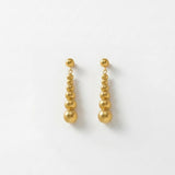 SOLGERD Waterproof 18K Gold Plated Statement Earrings - Sanded Stainless Steel - DANSK Copenhagen