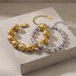 SOLGERD Waterproof Duo Tone 2in1 Bracelet - Brushed Stainless Steel - DANSK Copenhagen