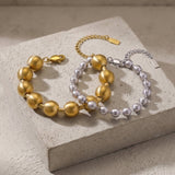 SOLGERD Waterproof Duo Tone 2in1 Bracelet - Brushed Stainless Steel - DANSK Copenhagen