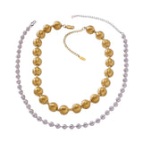 SOLGERD Waterproof Duo Tone 2in1 Necklace - Brushed Stainless Steel - DANSK Copenhagen