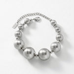 SOLGERD Waterproof Silver Stainless Steel Statement Bracelet - Sanded Finish - DANSK Copenhagen