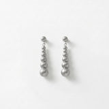 SOLGERD Waterproof Silver Stainless Steel Statement Earrings - Sanded Finish - DANSK Copenhagen