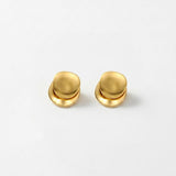 TOVE Waterproof 18K Gold Plated 2in1 Earrings - Brushed/Polished Stainless Steel - DANSK Copenhagen