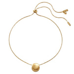 TOVE Waterproof 18K Gold Plated Necklace - Adjustable Chain & Brushed/Polished Stainless Steel - DANSK Copenhagen