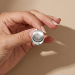 TOVE Waterproof Silver Stainless Steel 2in1 Earrings - Brushed/Polished Finish - DANSK Copenhagen
