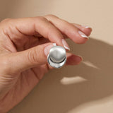TOVE Waterproof Silver Stainless Steel 2in1 Earrings - Brushed/Polished Finish - DANSK Copenhagen