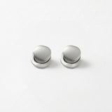 TOVE Waterproof Silver Stainless Steel 2in1 Earrings - Brushed/Polished Finish - DANSK Copenhagen