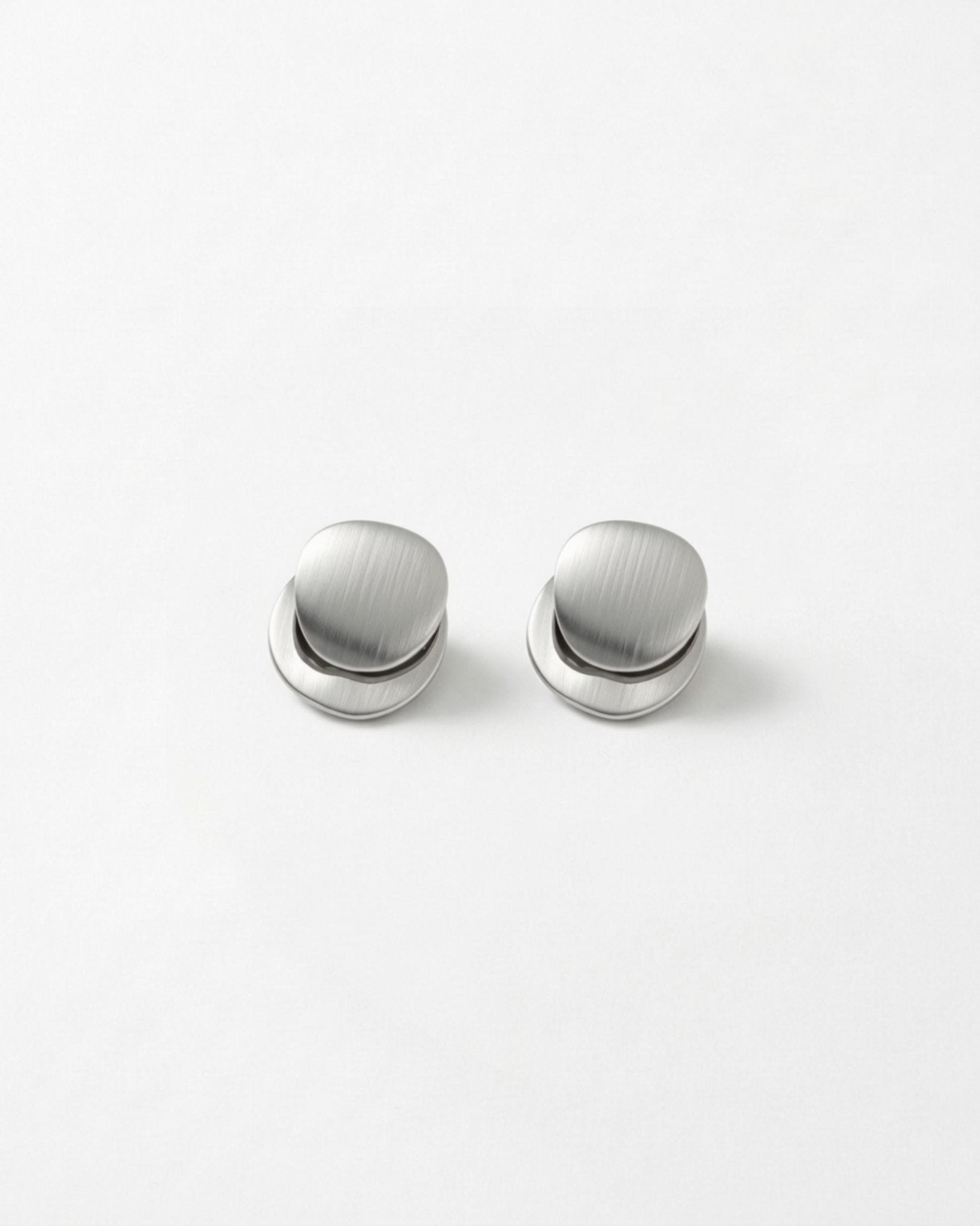 TOVE Waterproof Silver Stainless Steel 2in1 Earrings - Brushed/Polished Finish - DANSK Copenhagen