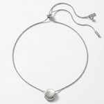 TOVE Waterproof Silver Stainless Steel Necklace - Adjustable Chain & Brushed/Polished Finish - DANSK Copenhagen