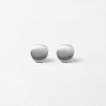 TOVE Waterproof Silver Stainless Steel Post Earrings - Brushed Finish - DANSK Copenhagen