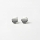 TOVE Waterproof Silver Stainless Steel Post Earrings - Brushed Finish - DANSK Copenhagen